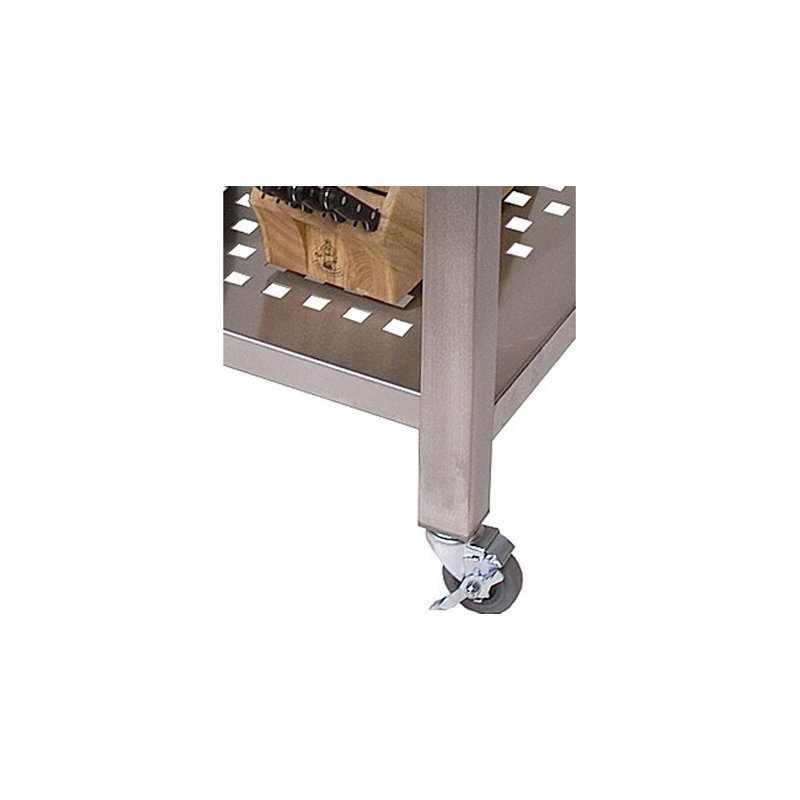 Cucina Prep Table with Butcher Block Top, 1 Included, 4"