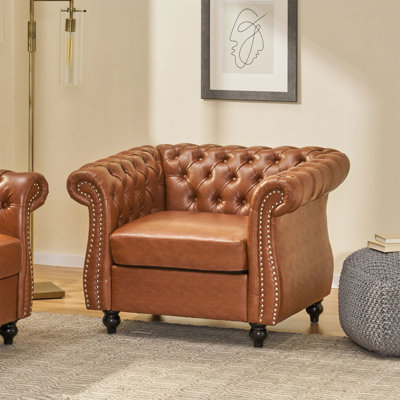 Fauteuil d'appoint capitonné Mirod (chaise incluse seulement)