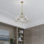 Lustre traditionnel à 5 lumières de style bougie avec détails en cristal Hauppauge-1339537530