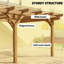 Pavillon de jardin en bois, treillis de pergola d'extérieur-129161984