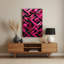 «Abstract Shapes» 69, art mural en métal mauve-809682568