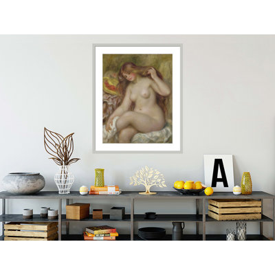 «Bather» par Pierre-Auguste Renoir, impression giclée sur cadre