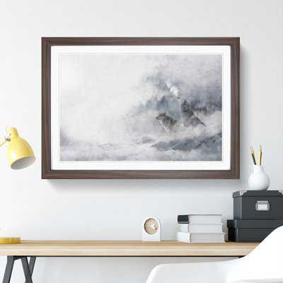 Wolves in Winter - Picture Frame Painting