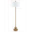 Lampe sur pied 64,5 "avec abat-jour en tissu Tryphosa, naturel