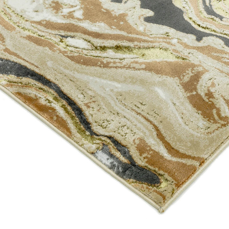 Modern Easy To Clean Abstract Rug For Dining Room Bedroom And Living Room, Chenille/Cotton, Rectangle 200 x 290cm