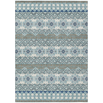 Machine Washable Indoor/Outdoor Chantille ACN2760 Striped Rug