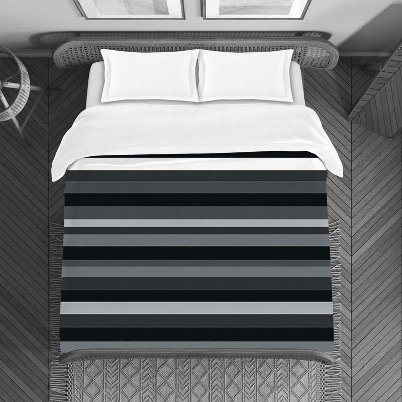 Polyester Striped Duvet Cover, Twin Duvet Cover