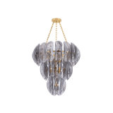 Anatase Chandelier in Vintage Gold Leaf