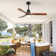 52 Inch Ceiling Fan Light With 6 Speed Remote Energy-Saving Dc Motor