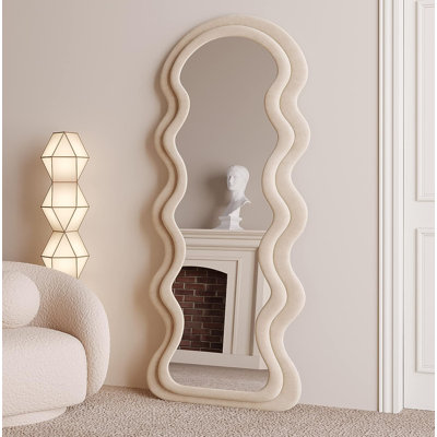 Rosdorf Park Kalilah Wavy Floor Mirror | Wayfair