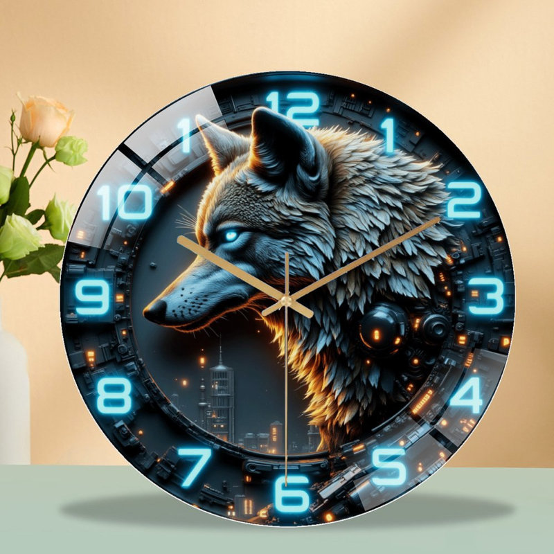 Horloge murale numérique WolfThema