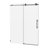 56-60"W x 76"H Frameless Shower Door, Sliding Shower Door, with Premium 5/16"(8mm)Thick Tempered Glass Shower Enclosure ,Chrome Matte Black With Buffer, kd