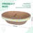 Oval Large Cat Scratcher Cardboard Bed Lounger Couch, Cat Scratching Board Lounge Box Durable, Corrugated Cat Scratch Pad For Indoor Cats Furniture Protector 19.5"