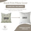 Housse de coussin en mélange de lin Fab divine, jeté, imprimé en bloc (Vishal, bleu) 20 po x 20 po-105986688-105986685-105986674