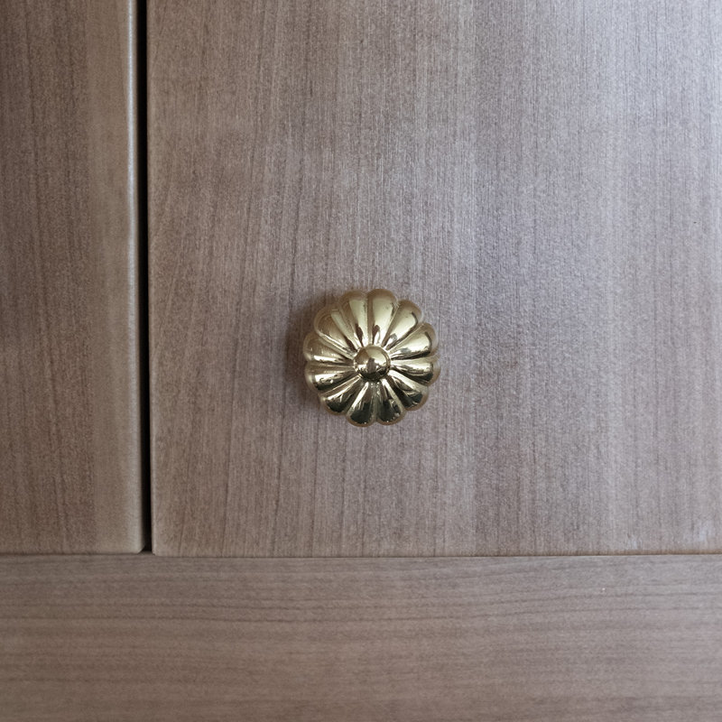 CK Series Knob, Polished Brass, Small
