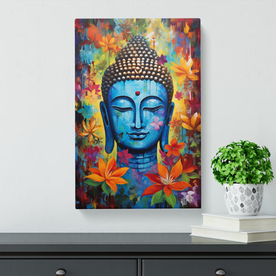 Buddha Expressionism - Wrapped Canvas