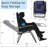 Oversized Padded Zero Gravity Chair, Foldable Patio Recliner, 30" Wide Seat Anti Gravity Lounger With Cup Holder, Support 400 Lbs (blue)-1957036210