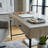 Solid Wood Top Metal Base Writing Desk