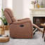 37" Wide Top Leather Cushion Back Manual Reclining Home Theatre Seat with Hidden Cup Holder