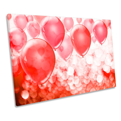 Balloons Modern - Wrapped Canvas Print