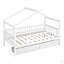 Lit simple en bois avec deux tiroirs-2135624929