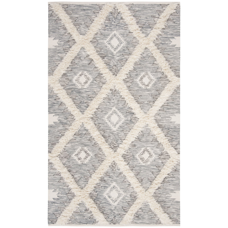 Jeniffer Geometric Wool Hand Woven 183cm X 274cm Area Rug