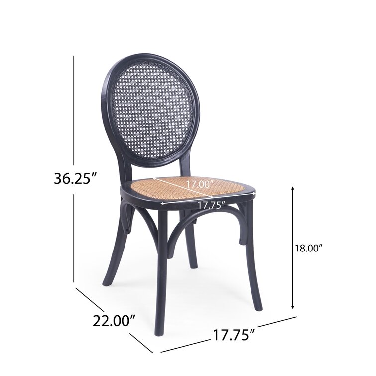 Rattan King Louis Back Side Chair (Set of 2)