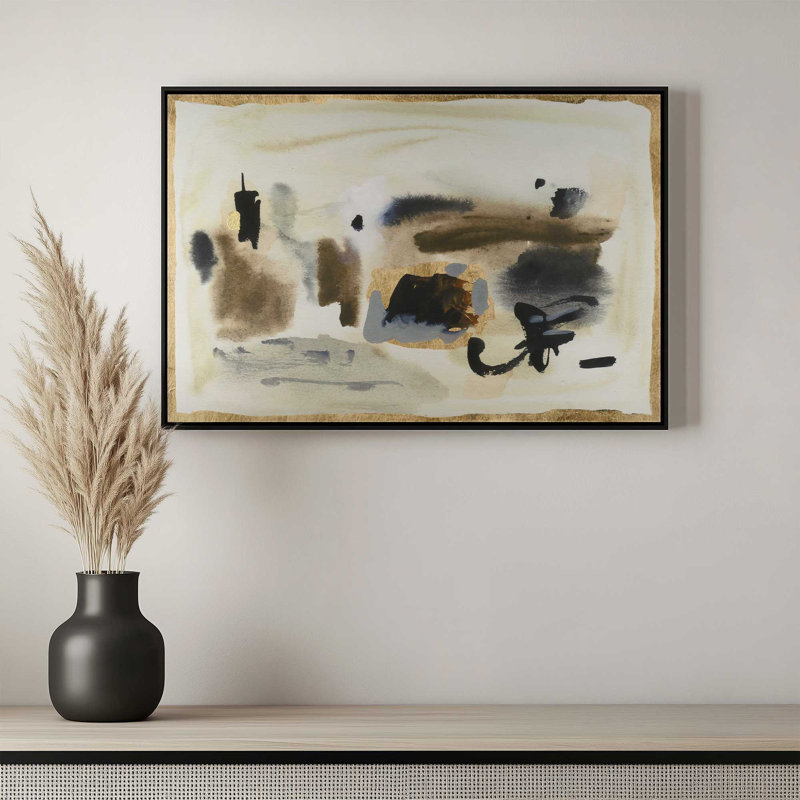 «Amber Veil I» par Melissa Wang, reproduction d'art sur toile, H 18 po x l 24 po, Argent argent