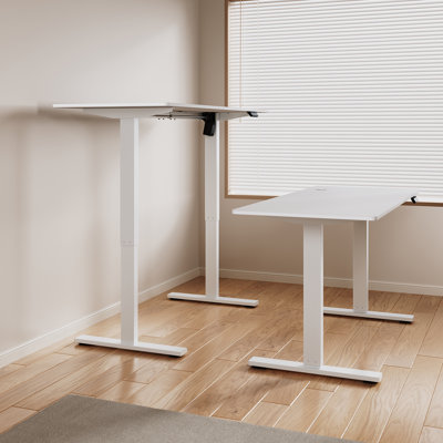 160Cm W Height Adjustable T-Shaped Standing Desk