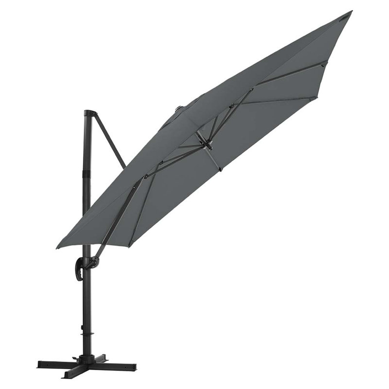 Aaron-Matthew 300cm Cantilever Parasol, Dark Grey