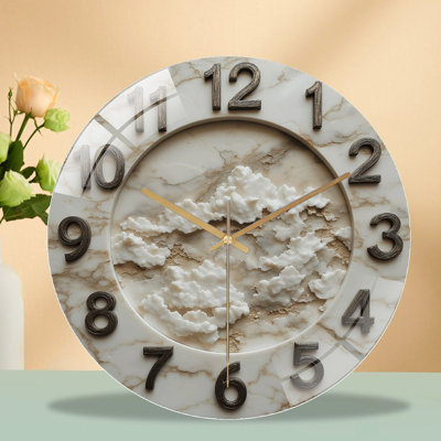 Horloge murale en marbre Elegant