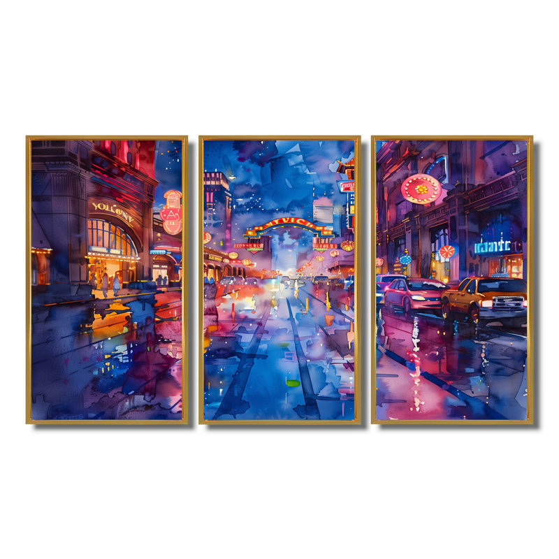Theophile - Casinos, Cadre flottant doré, H 28 po x l 36 po