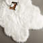 Tapis blanc à poils longs Haja Fluffy-100409044