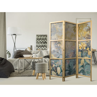 171cm H Solid Wood Folding Room Divider