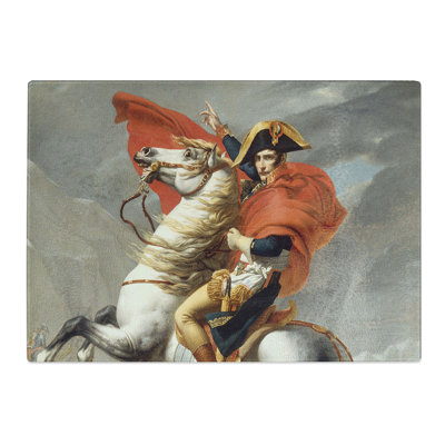 Napoleon at the Great St. Bernard by Jacques Louis-David Chopping Board