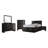 5-piece California King Bedroom Set Black