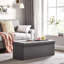 Banc de rangement à couvercle rabattable rembourré-1441521303
