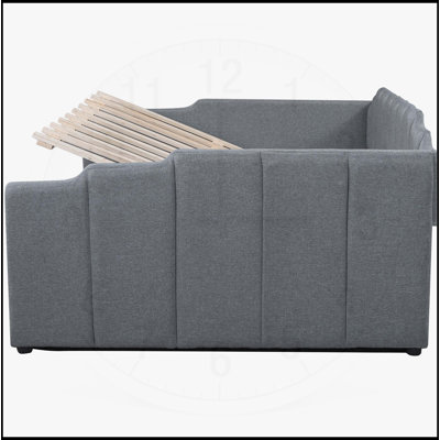 Upholstered Daybed with Underneath Storage, Perfect for Modern and Functional Living Spaces