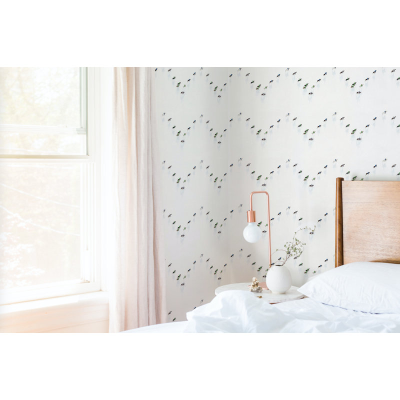 Carreau de papier peint Gray Malin Snow Polo 10 pi L x 24 po l, Faux Grasscloth, Non encollé
