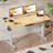 Eric Height Adjustable Standing Desk, 100% Bamboo Desktop-796140284-796140283