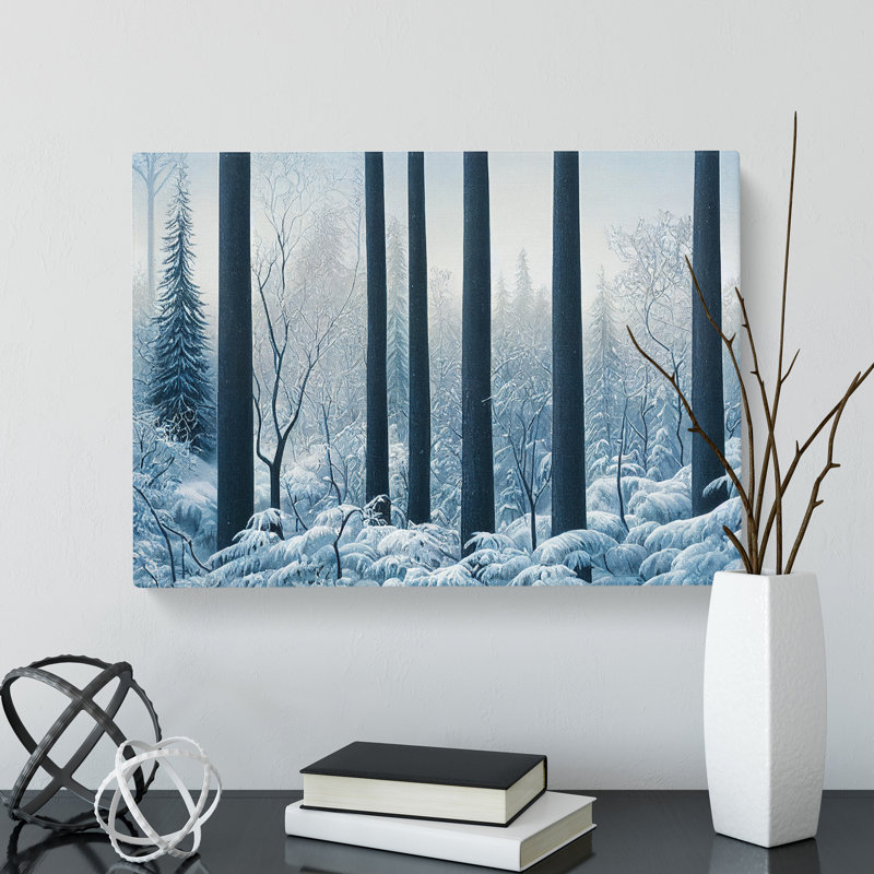 Winter Forest Snow Vol.4 - Wrapped Canvas Print