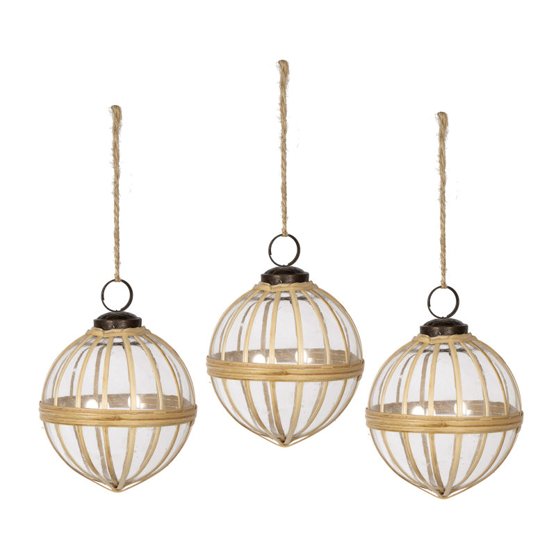Ornement suspendu de Noël, ornements décoratifs d'arbre de Noël boule de Noël pour les décorations de fêtes, 3