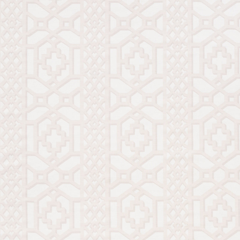 Zanzibar Trellis Matte Fabric, Blush