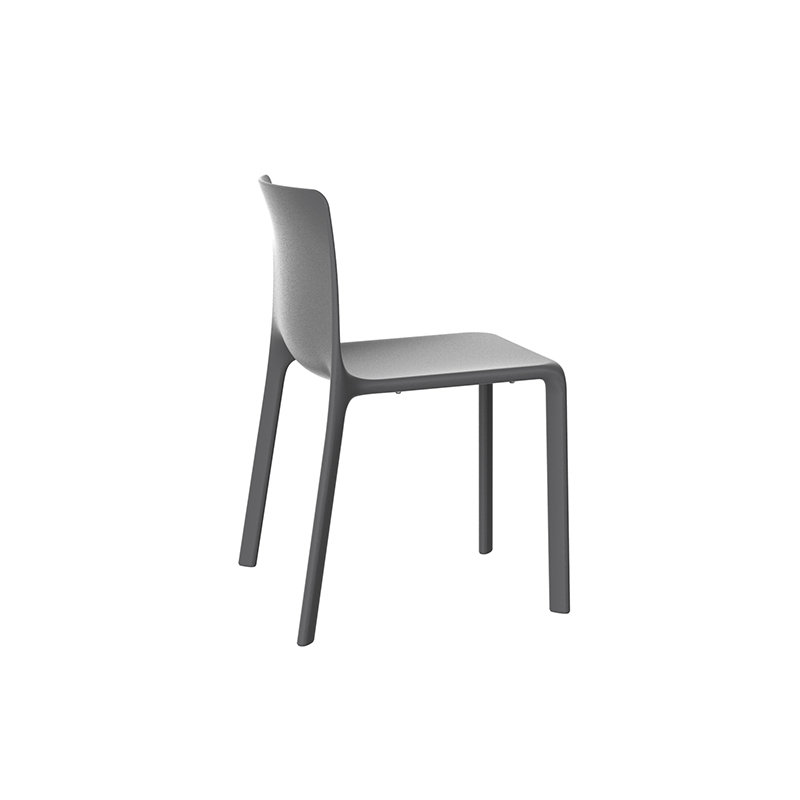 Kes Stacking Patio Dining Chair, Black