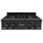 Surface de cuisson au gaz 30 po avec 4 brûleurs et surface de cuisson en acier inoxydable noir ZLINE ZLINE