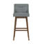 Tabouret pivotant à hauteur réglable en bois et rembourré Dorreen-2124057978-2124057862