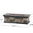 Rectangular Fire Pit 50,000 , Concrete, Stone Gray, 56.19W X 25.64D 17.04H, No Assembly Process Pit, Lightweight Concrete Created, Required