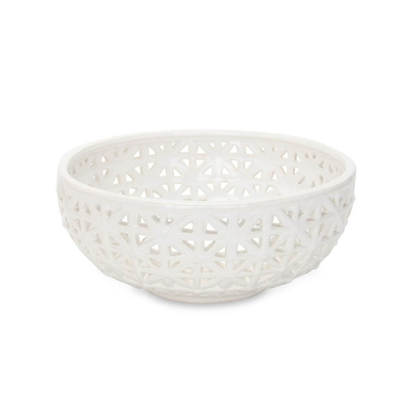 Marquel Handmade Ceramic Decorative Bowl 1, White