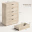 Commode 5 tiroirs, commode, armoire de rangement moderne avec tablette ouverte-379673577