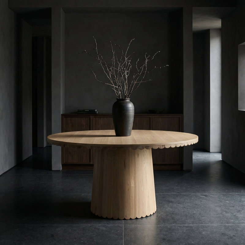 Lane Round Solid Oak Dining Table